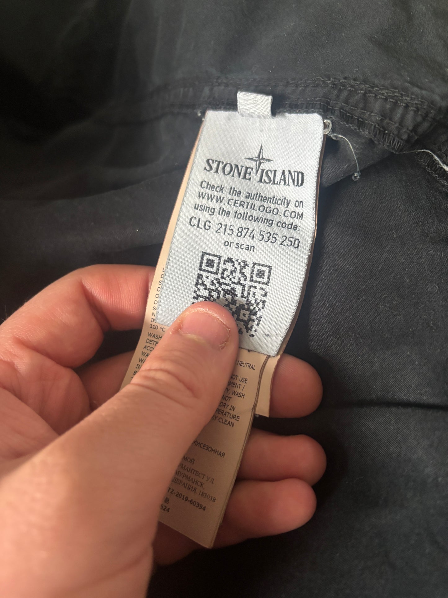Black stone island overshirt size medium