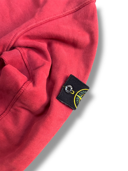 Red stone island zip up size large