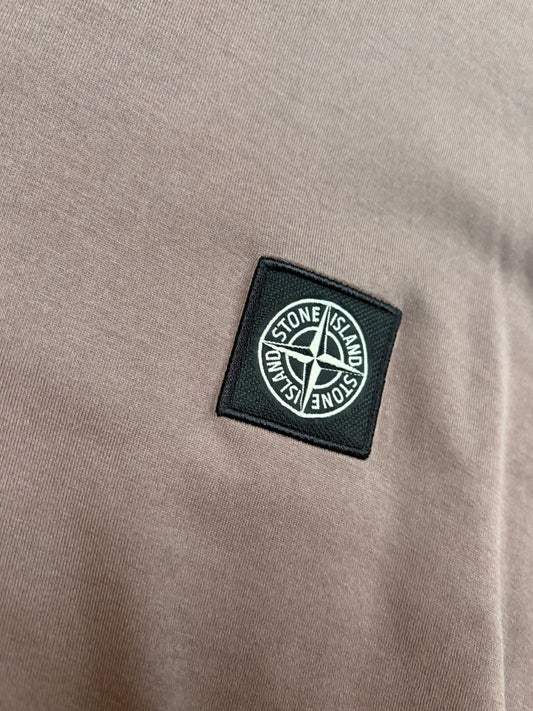 Brown stone island T-shirt size medium