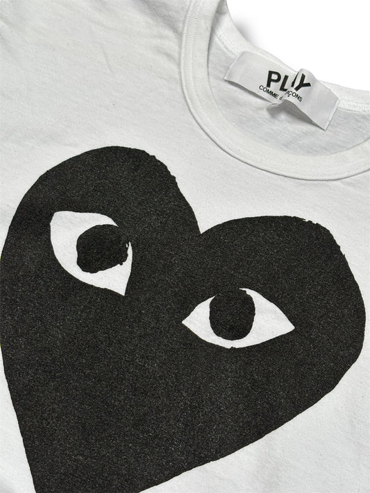White comes des garçons play T-shirt size medium