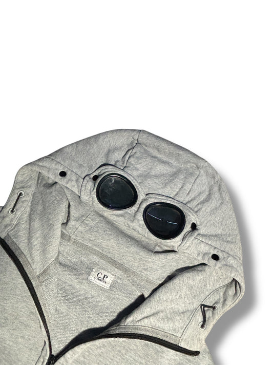 Grey cp company goggle zip up size large