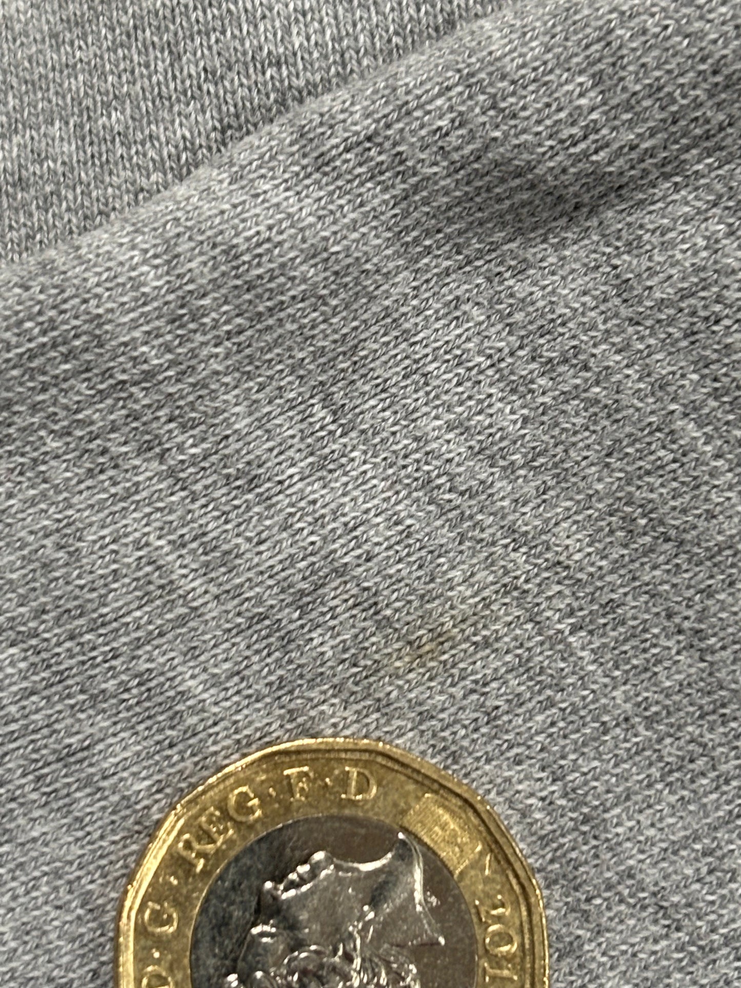 Grey stone island hoodie size small