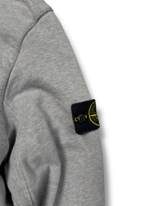 Grey stone island hoodie size small
