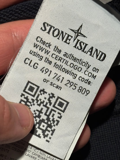 Black stone island zip up size medium