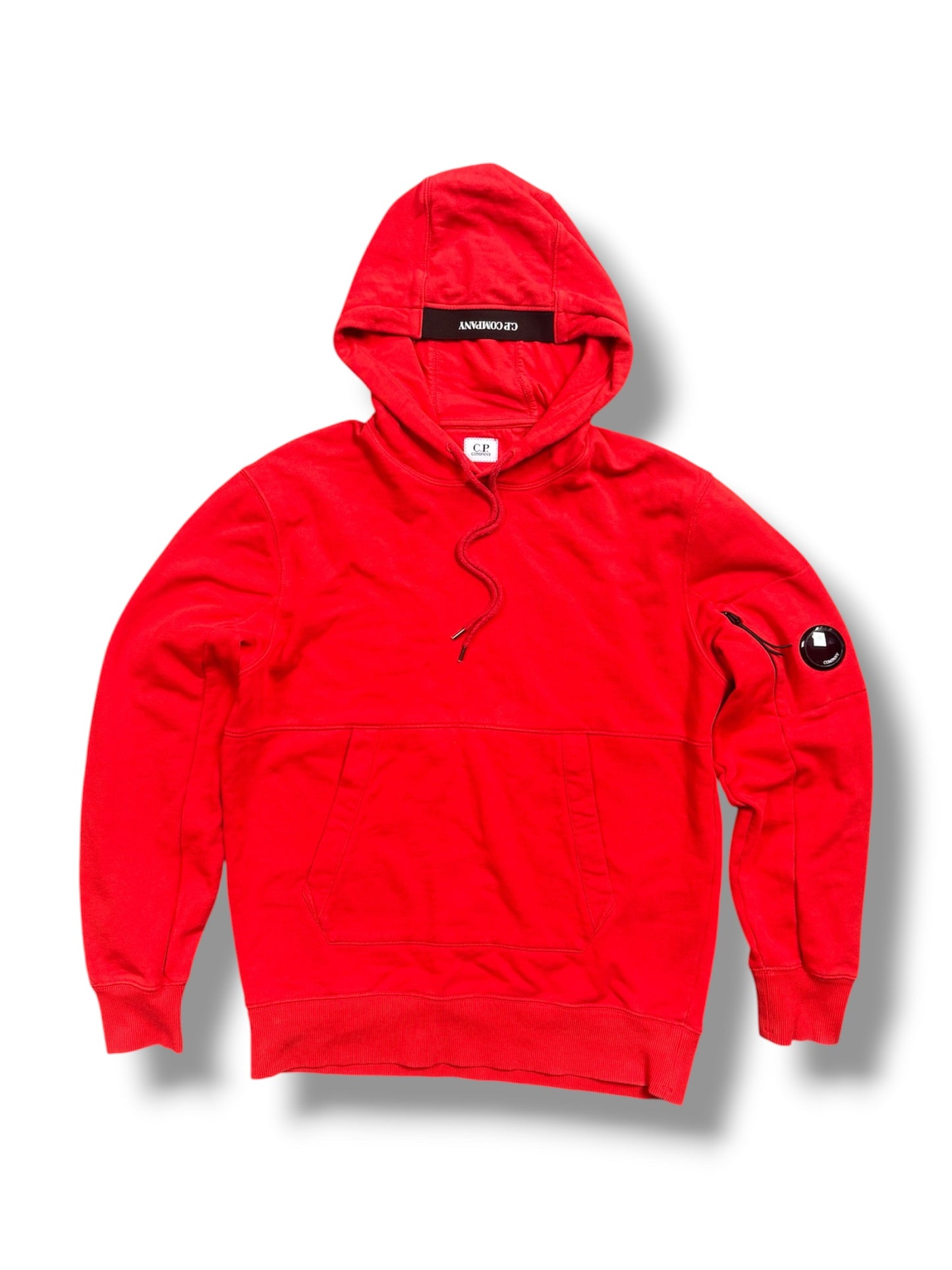 Red cp company hoodie size medium