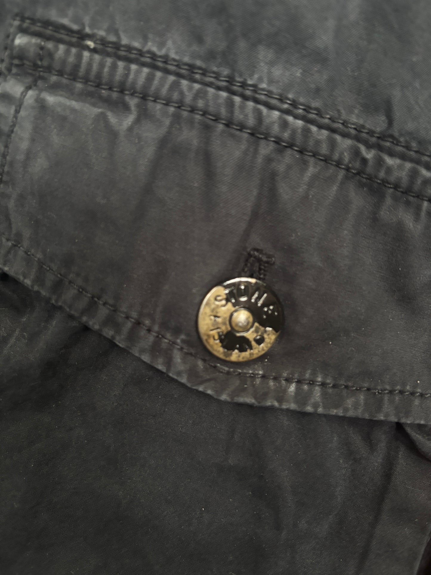 Black stone island overshirt size medium