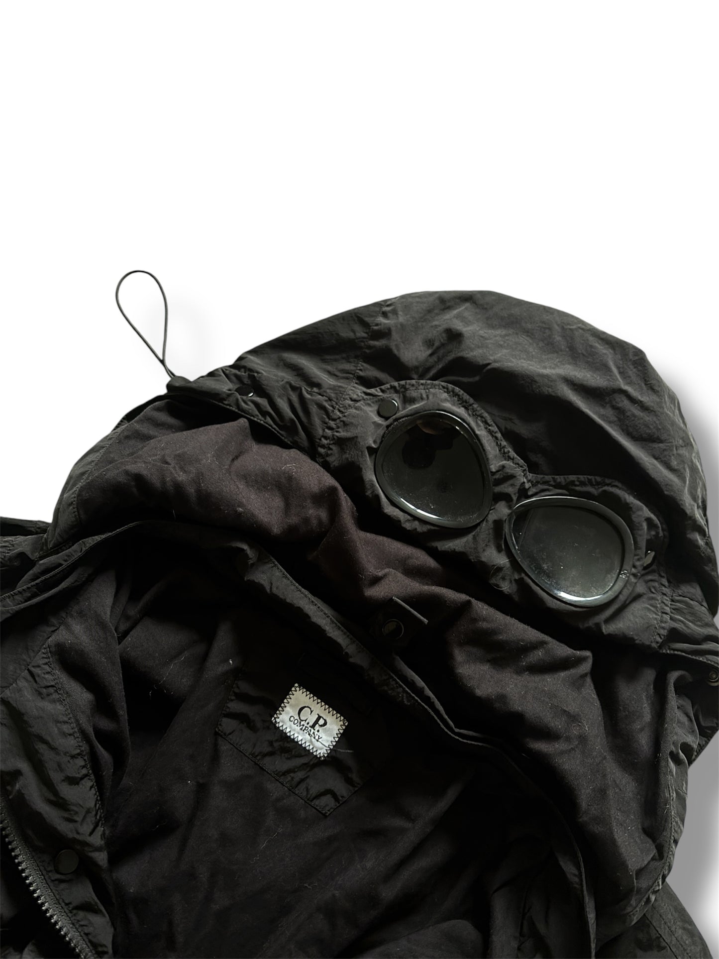Black C.P Company chrome r jacket size large