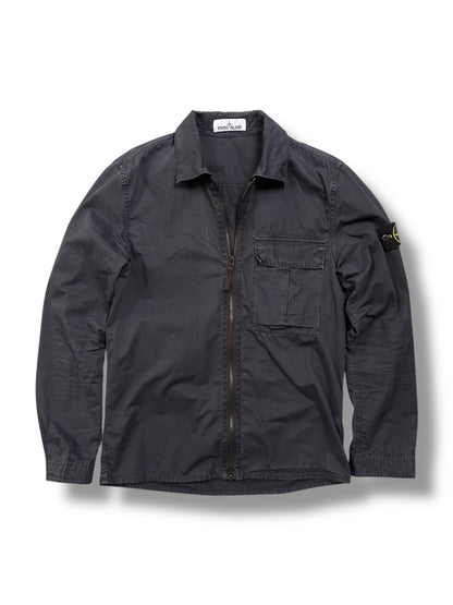Black/navy stone island overshirt size small