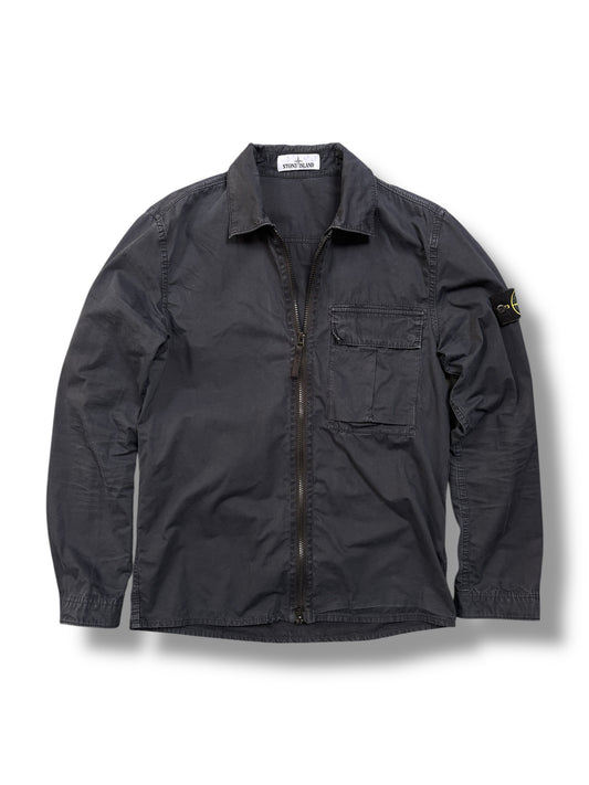 Black/navy stone island overshirt size small