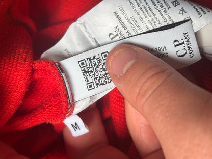 Red cp company hoodie size medium