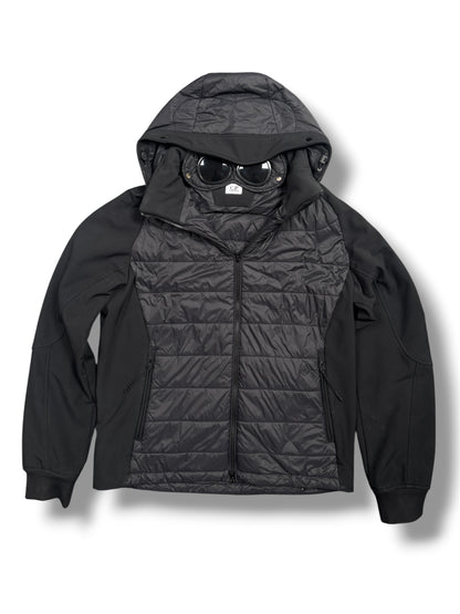 Black cp company puffer jacket with detachable hood size 52/XL
