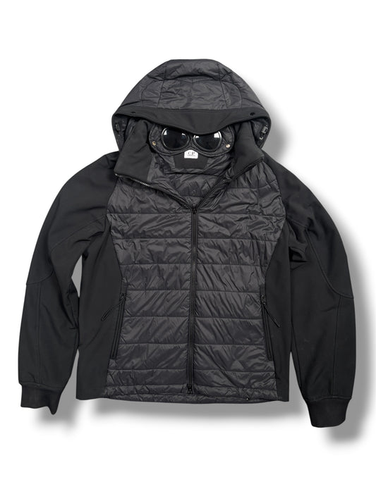 Black cp company puffer jacket with detachable hood size 52/XL