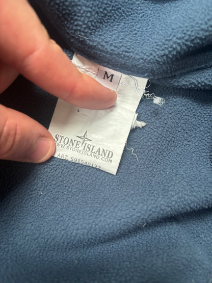 Dark blue stone island soft shell jacket size medium
