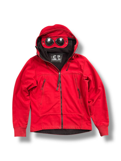 Red cp company goggle jacket size medium