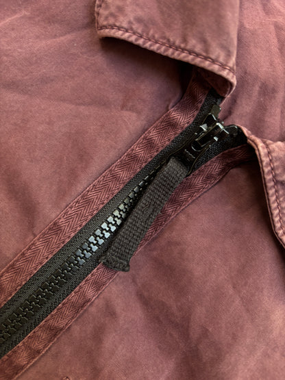 Purple/burgundy stone island overshirt size medium