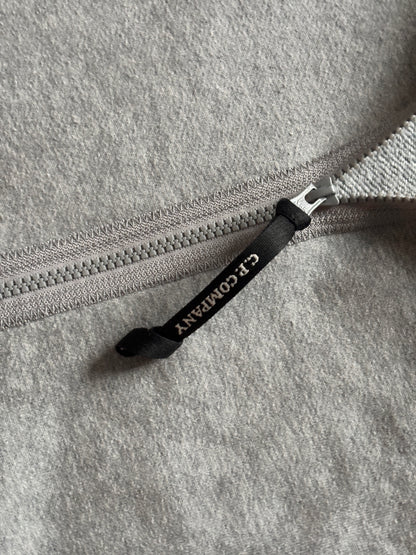 Grey cp company goggle hoodie size large
