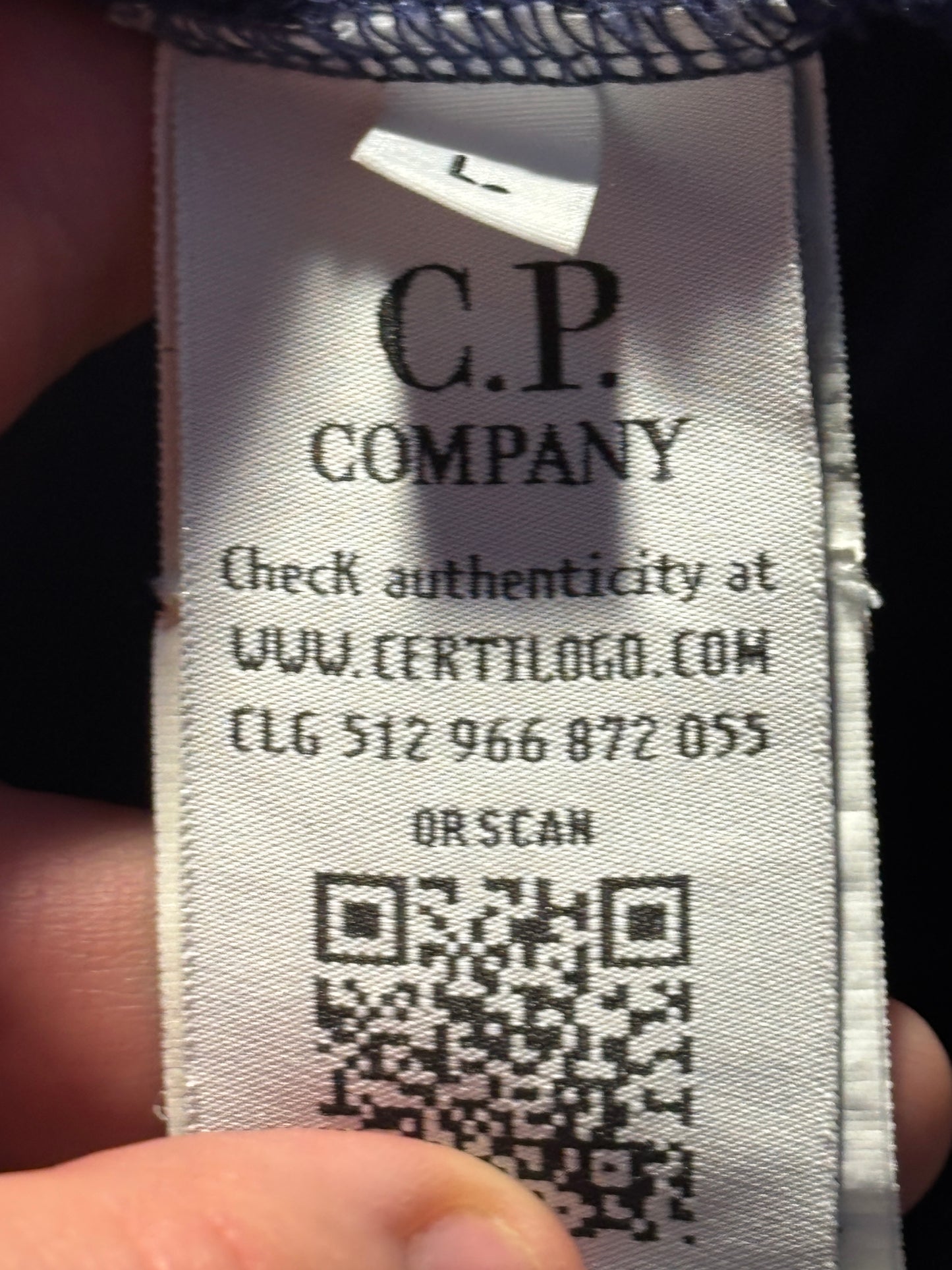 Navy cp company jumper size large