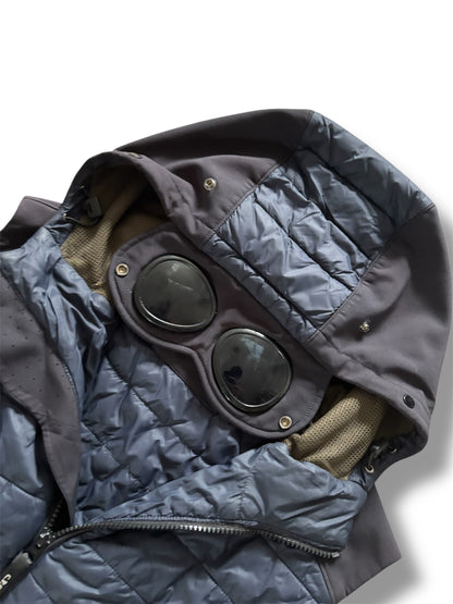 Navy and black cp company goggle gilet size large/50