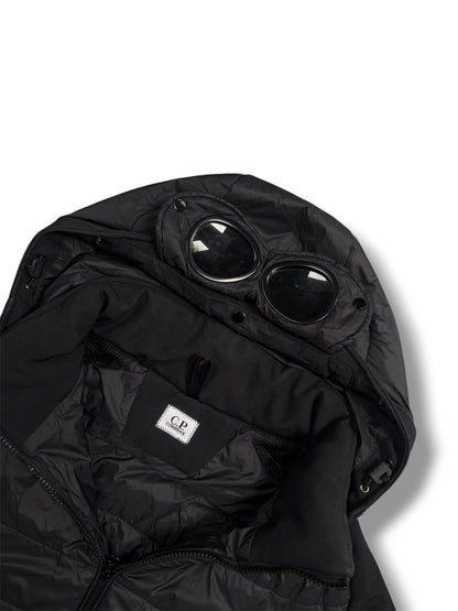 Black cp company puffer jacket with detachable hood size 52/XL