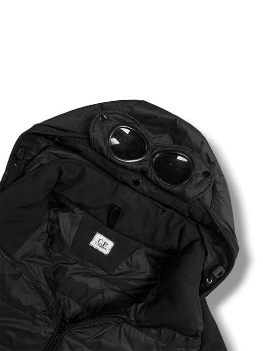 Black cp company puffer jacket with detachable hood size 52/XL