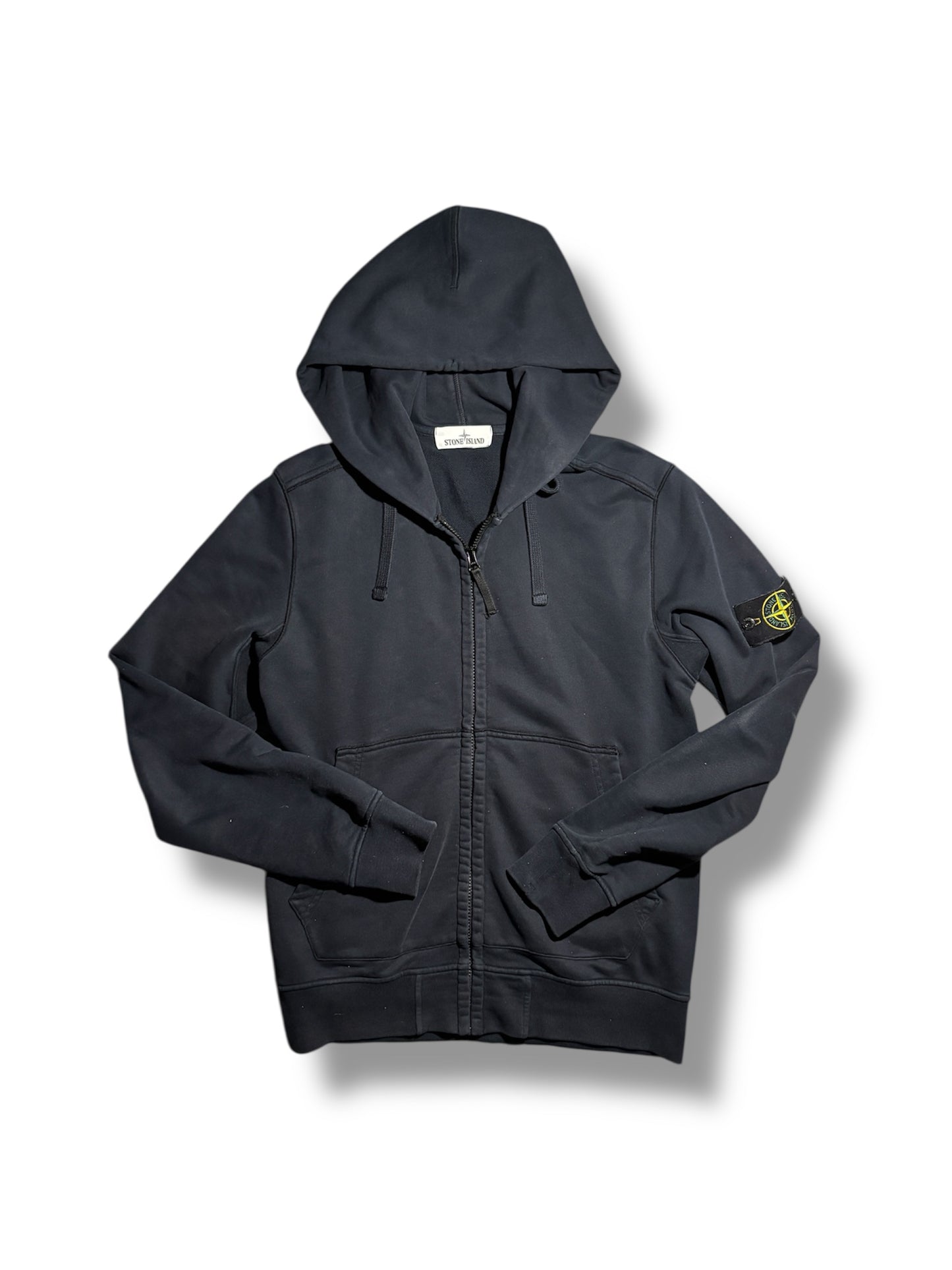 Black stone island zip up size medium