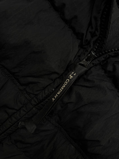 Black cp company eco chrome-r puffer jacket size large