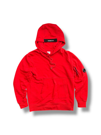 Red C.P Company lens hoodie size medium
