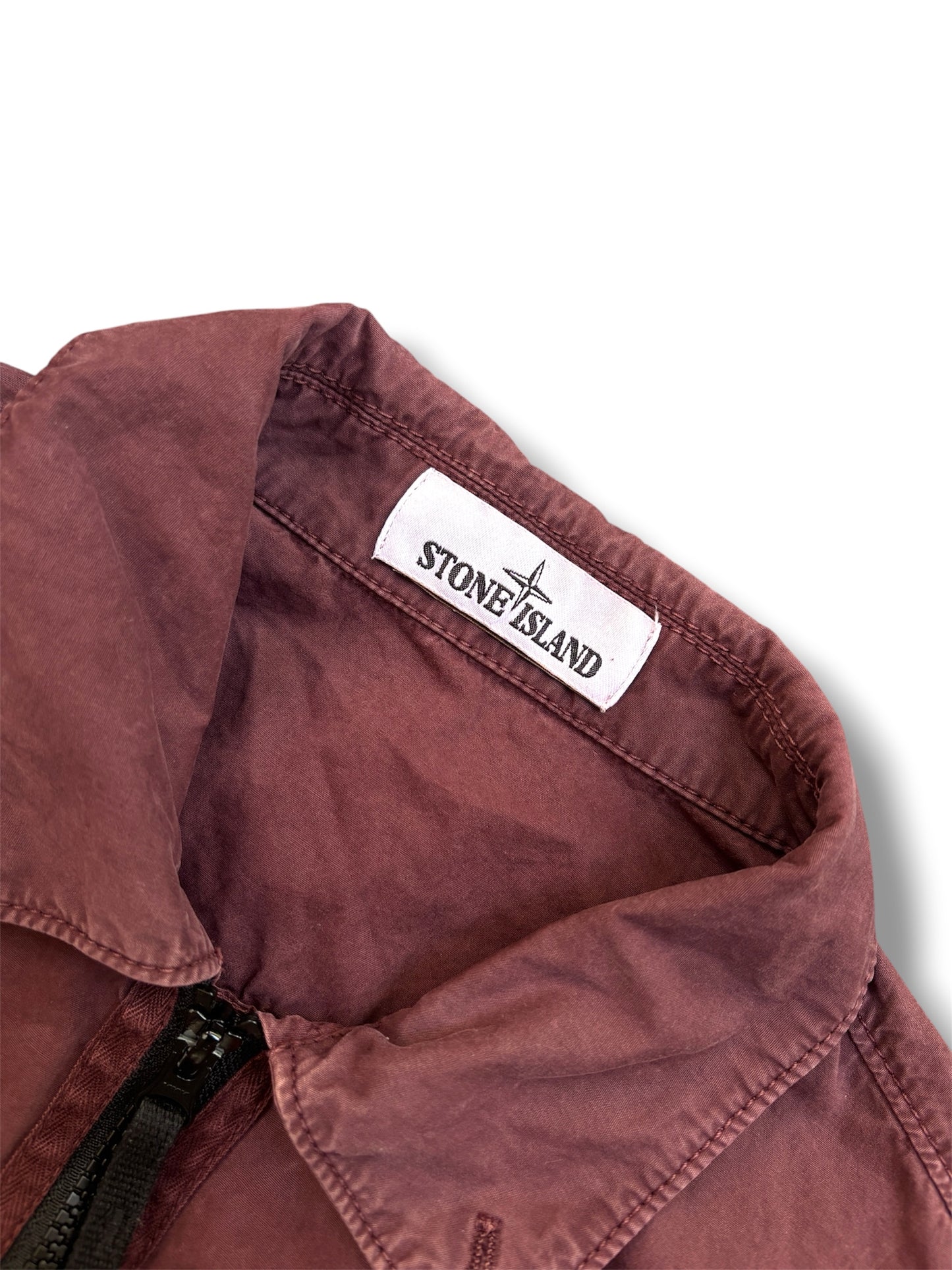 Purple/burgundy stone island overshirt size medium