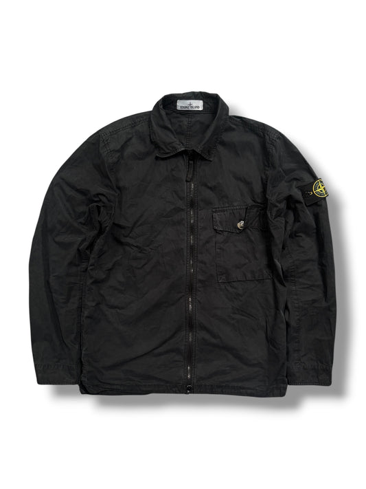 Black stone island overshirt size medium
