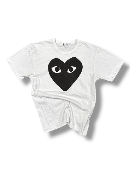 White comes des garçons play T-shirt size medium