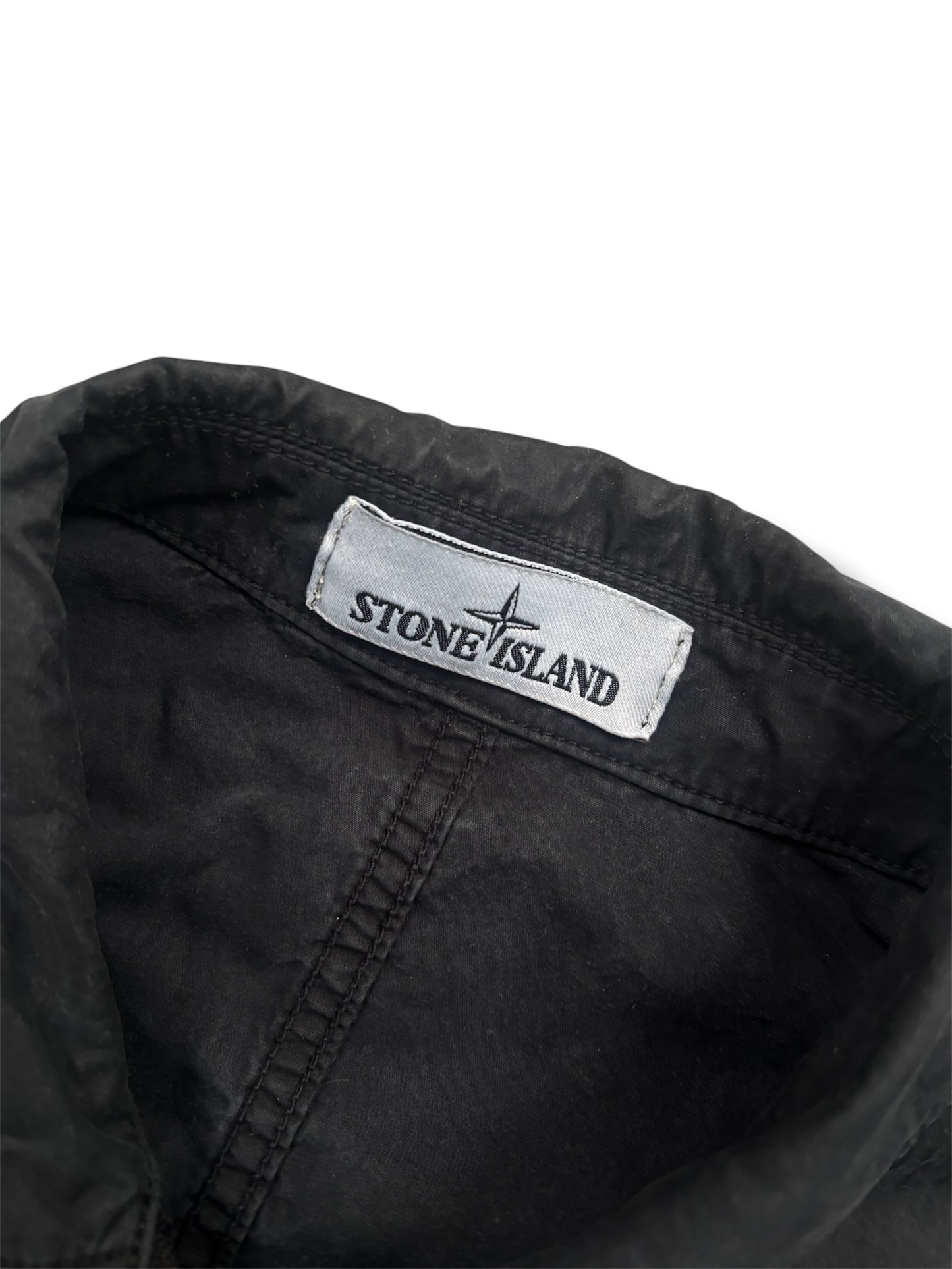 Black stone island overshirt size medium