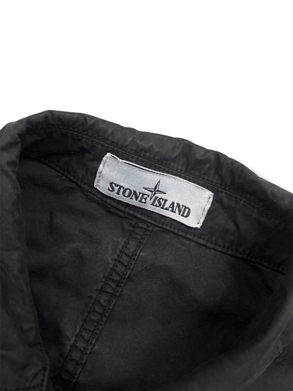 Black stone island overshirt size medium