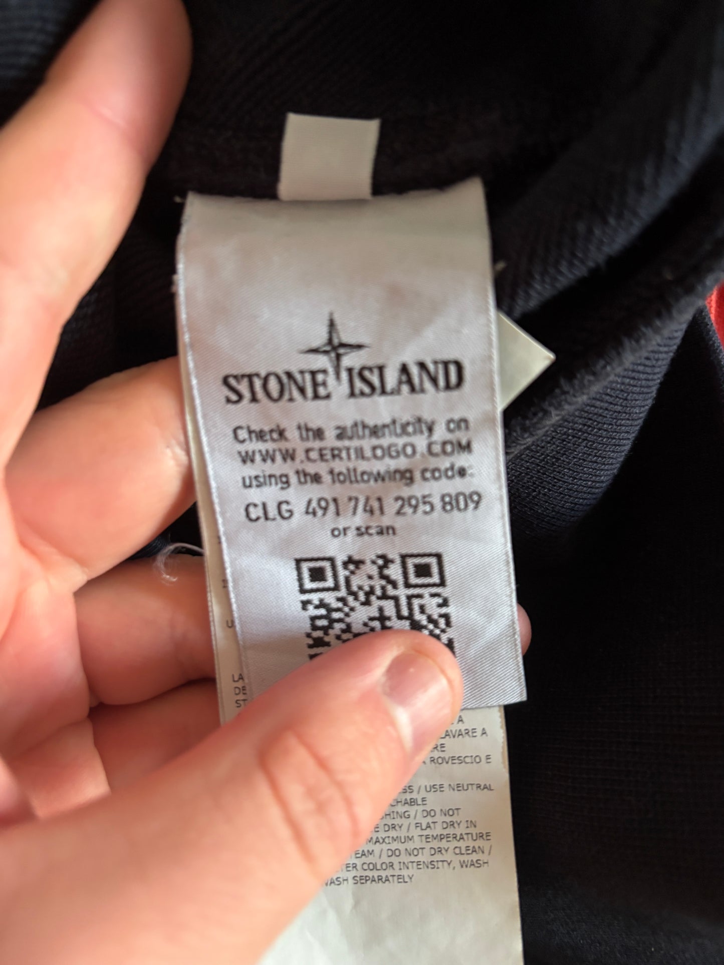 Black Stone island zip-up size medium