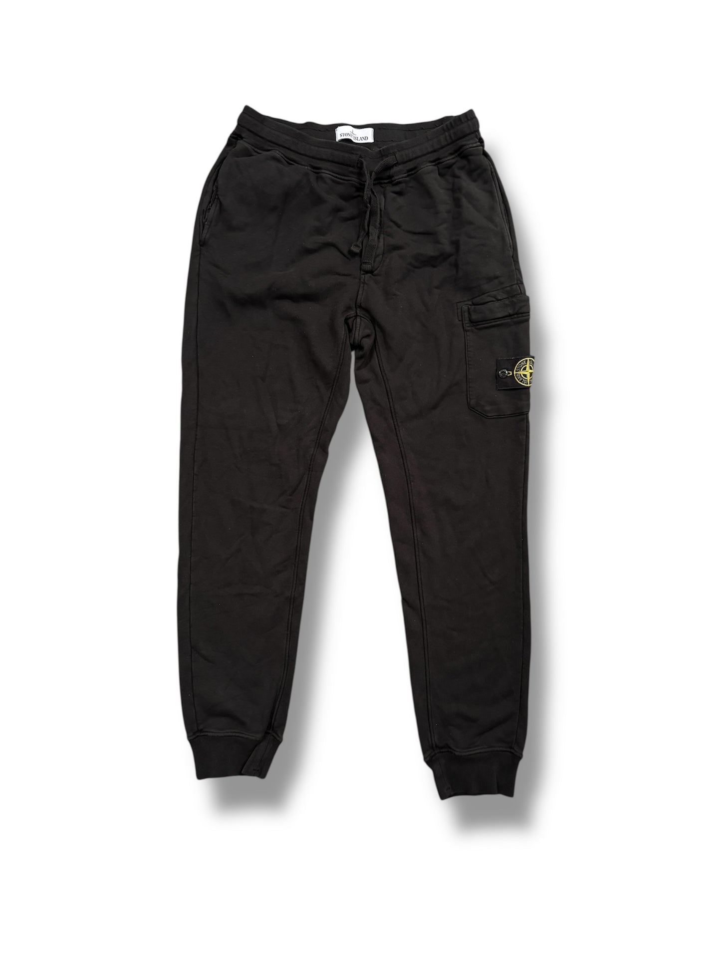 Black stone island cargo joggers size medium