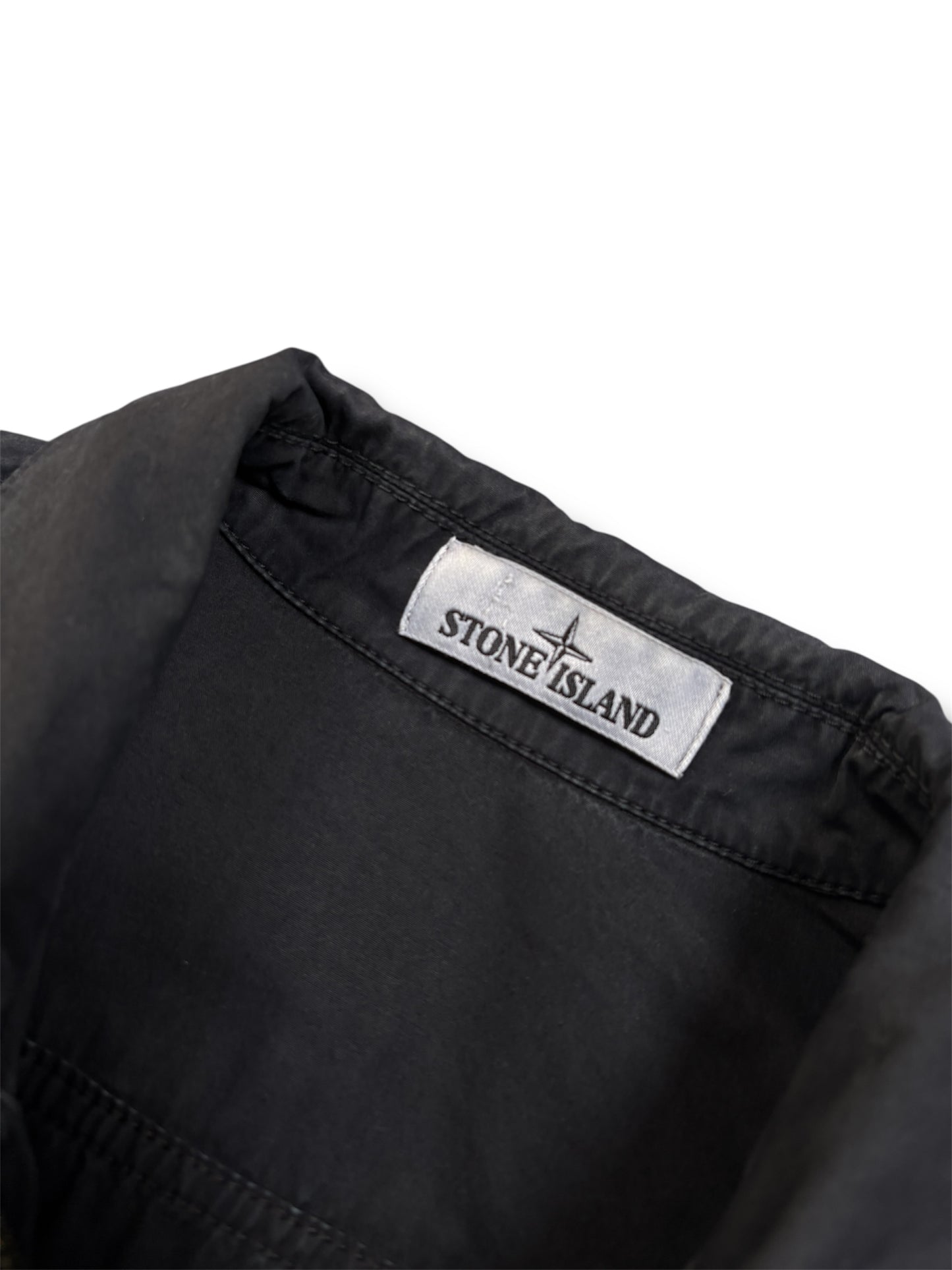 Black/navy stone island overshirt size small