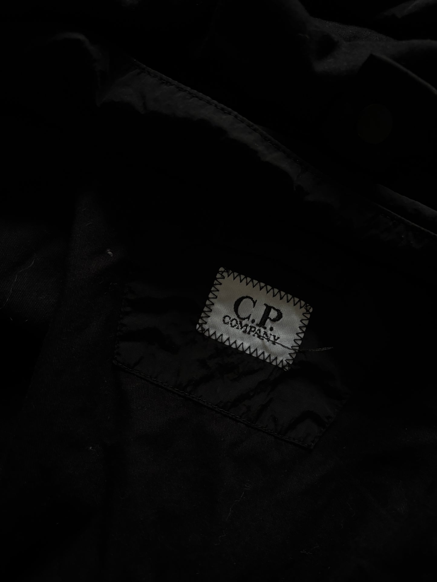 Black C.P Company chrome r jacket size large