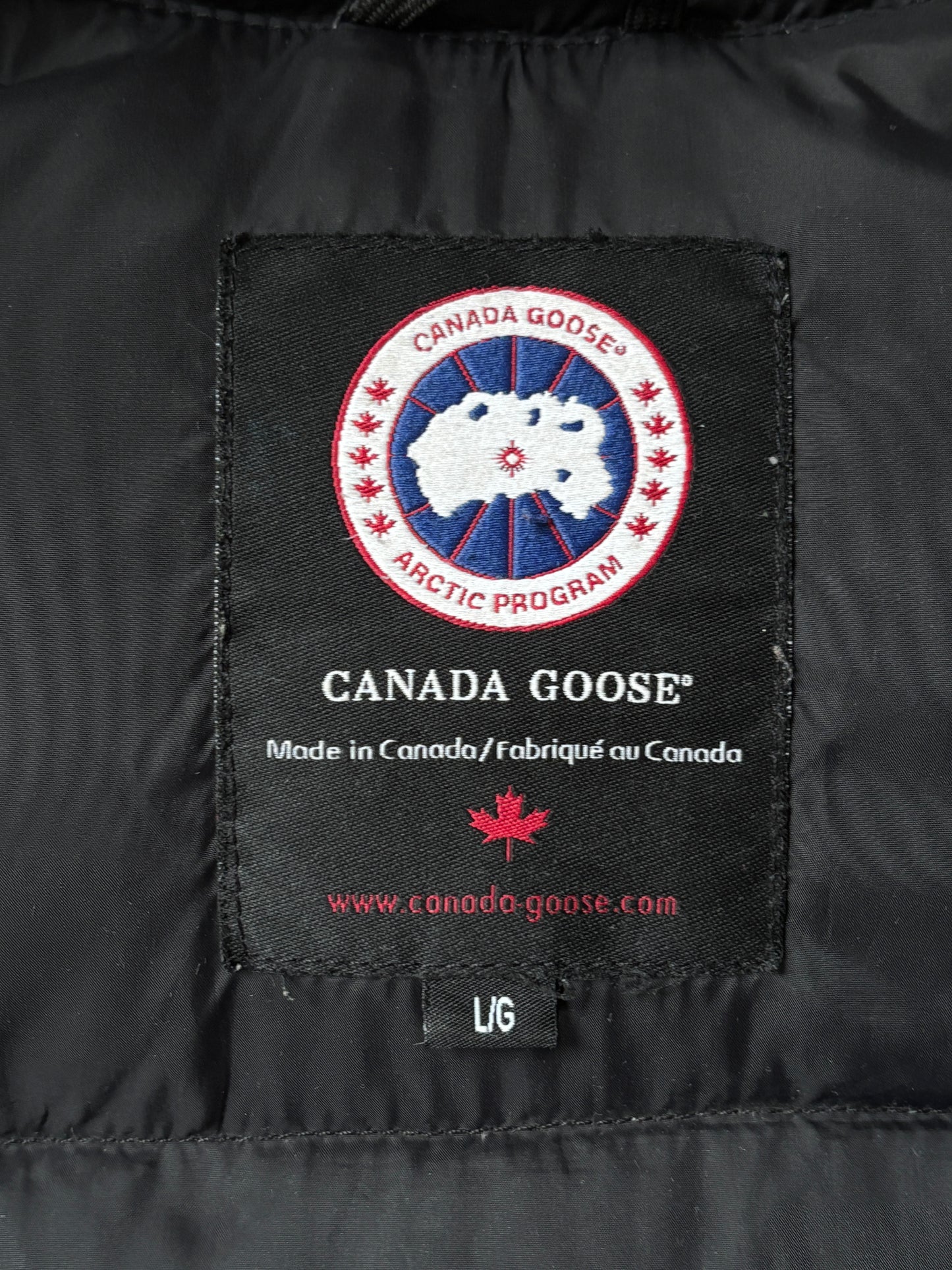 Black Canada goose gilet/body warmer size large