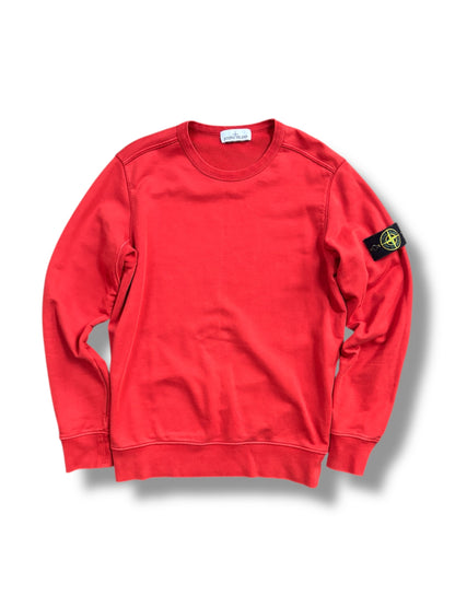 Red stone island jumper size medium