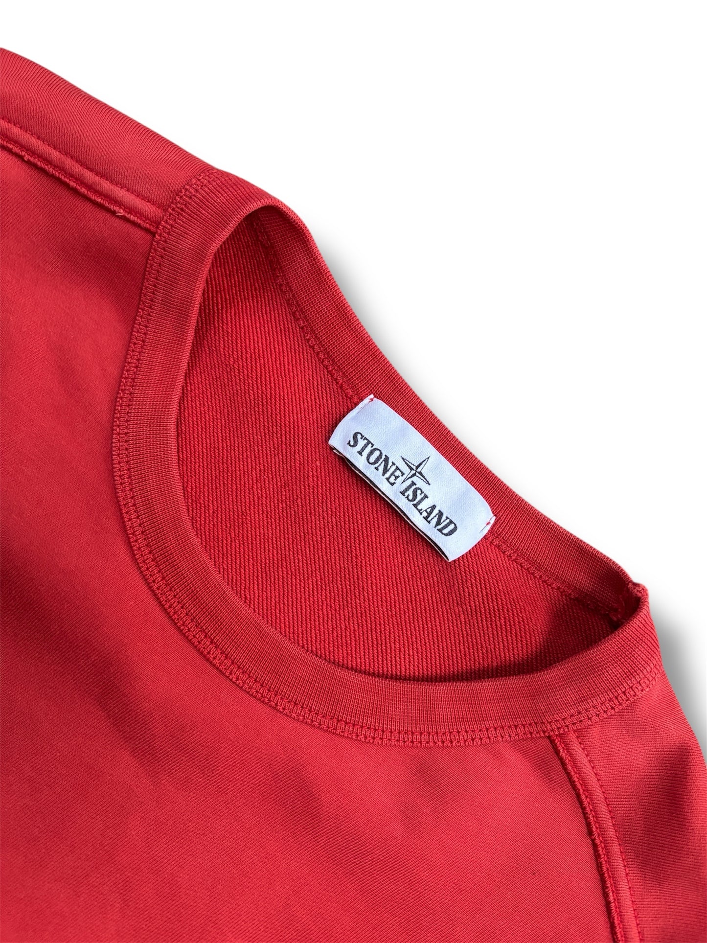 Red stone island jumper size medium