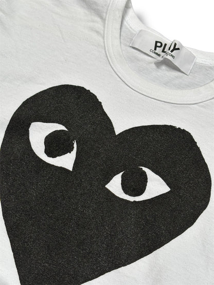 White comes des garçons play T-shirt size medium
