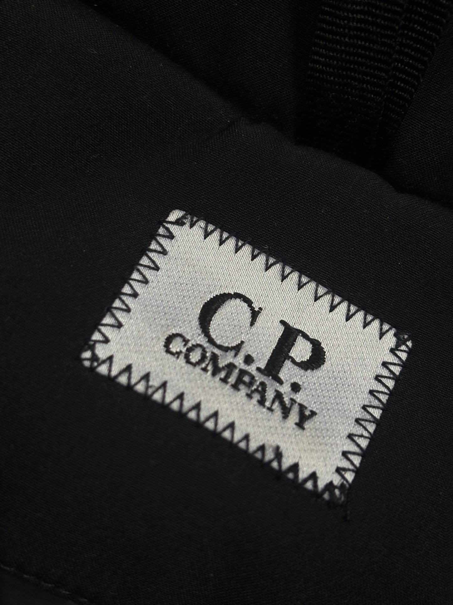 Black cp company puffer jacket with detachable hood size 52/XL