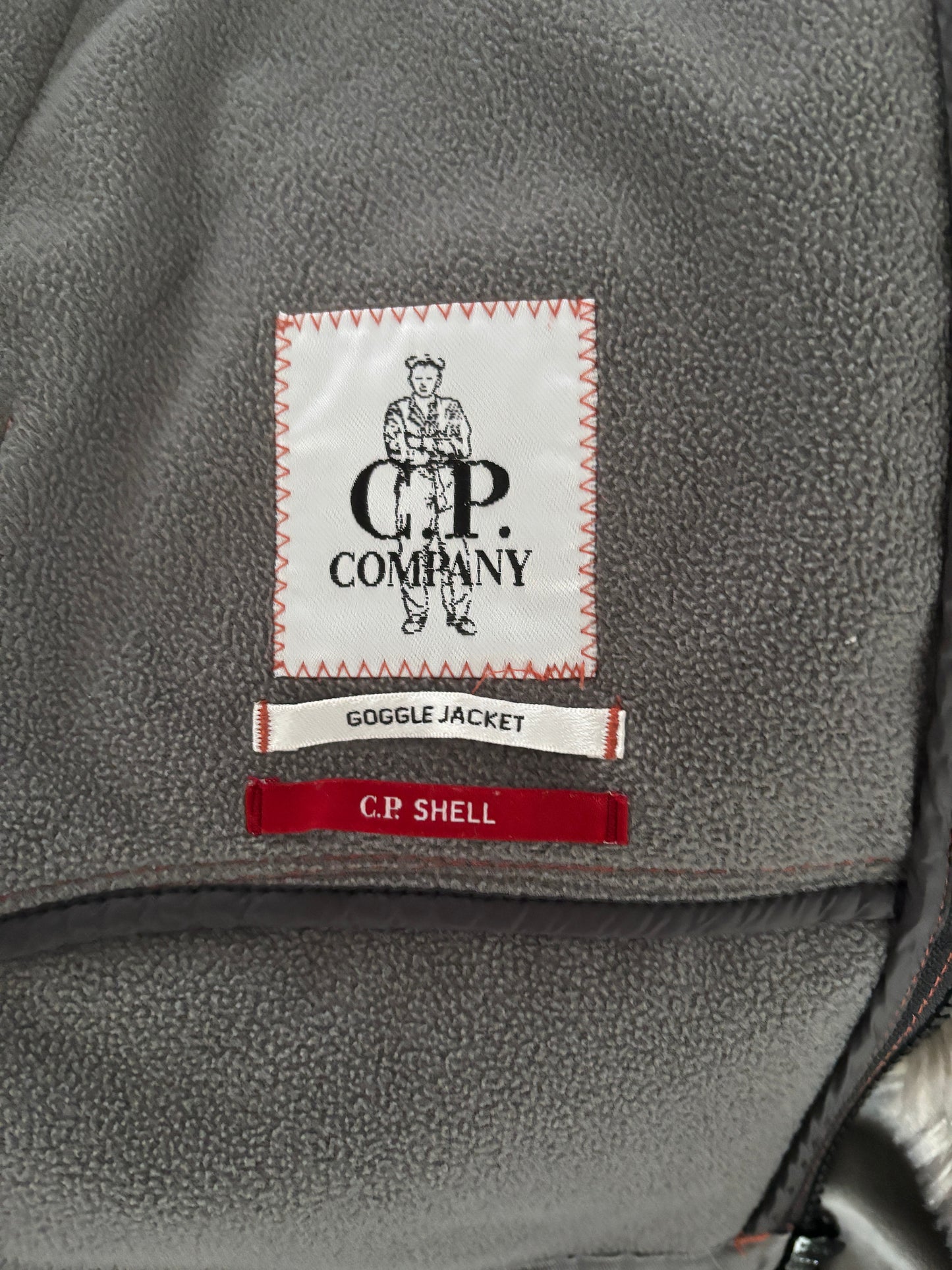 Orange C.P Company goggle jacket size 48/medium