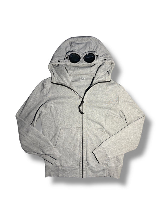 Grey cp company goggle zip up size large