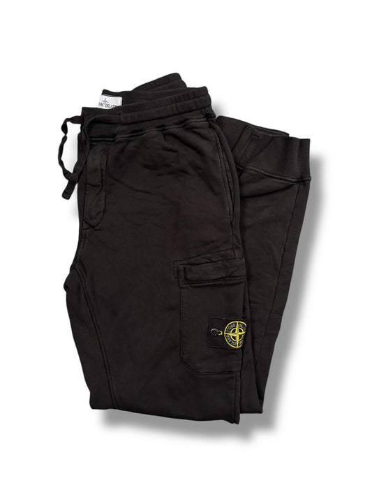 Black stone island cargo joggers size medium