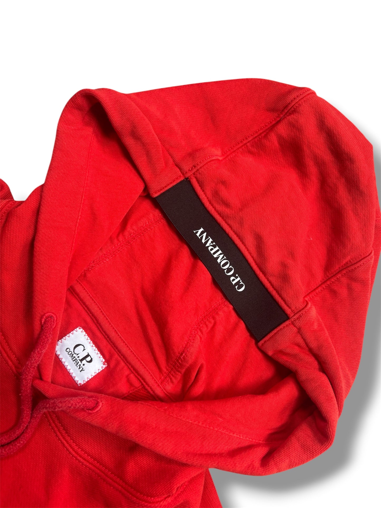 Red cp company hoodie size medium