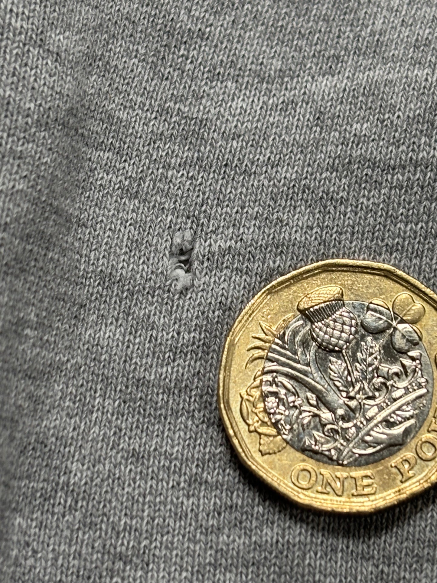 Grey stone island hoodie size small