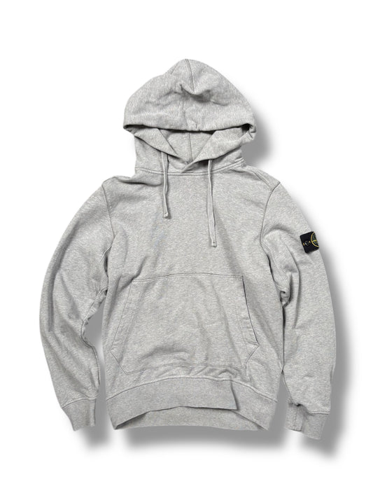 Grey stone island hoodie size small