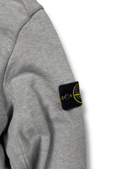 Grey stone island hoodie size small
